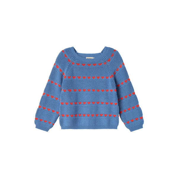 knit sweater blue