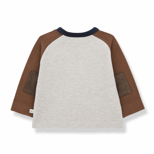 1 + In The Family Ranglan T-Shirt "Paul", castagne - Image 2