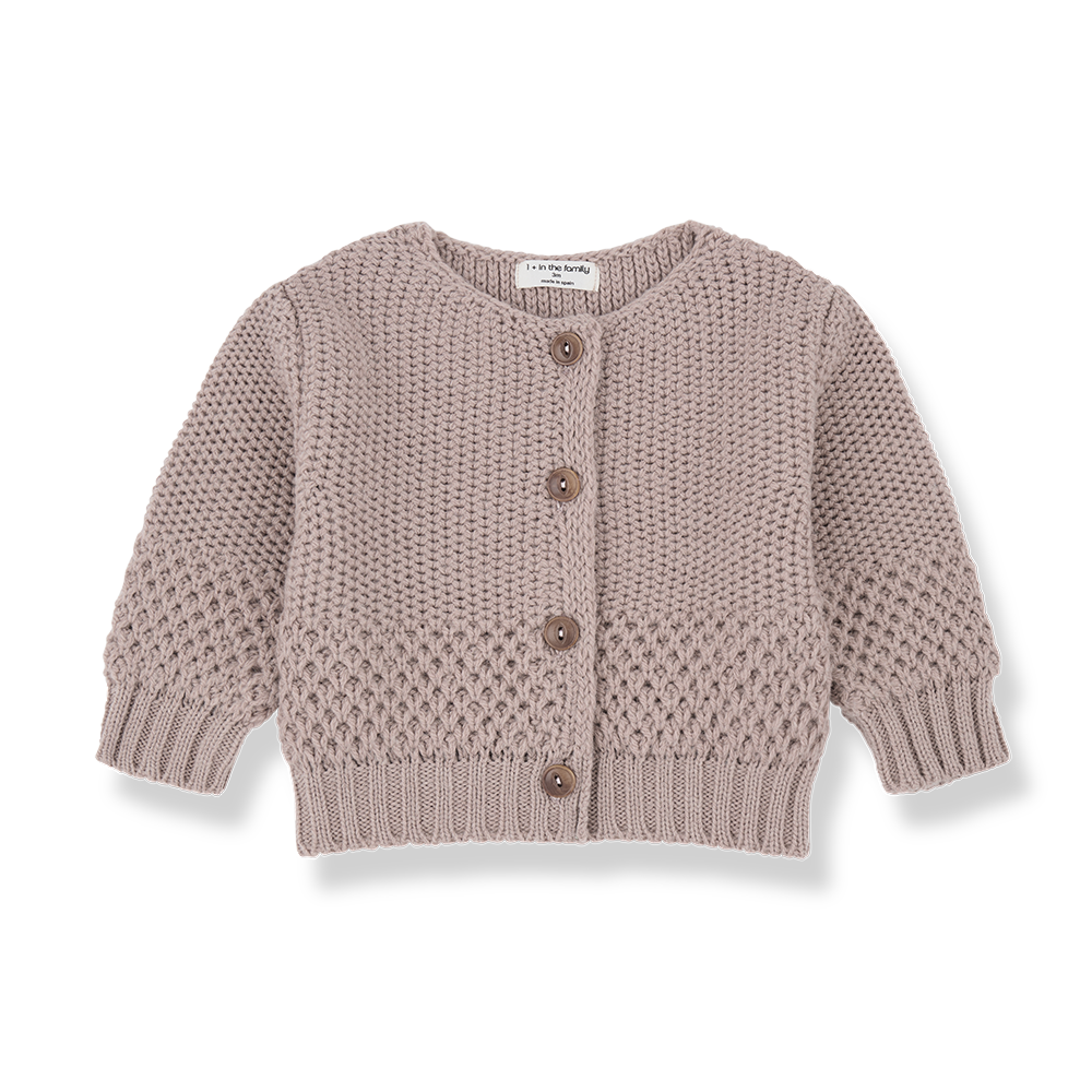 woll cardigan rose