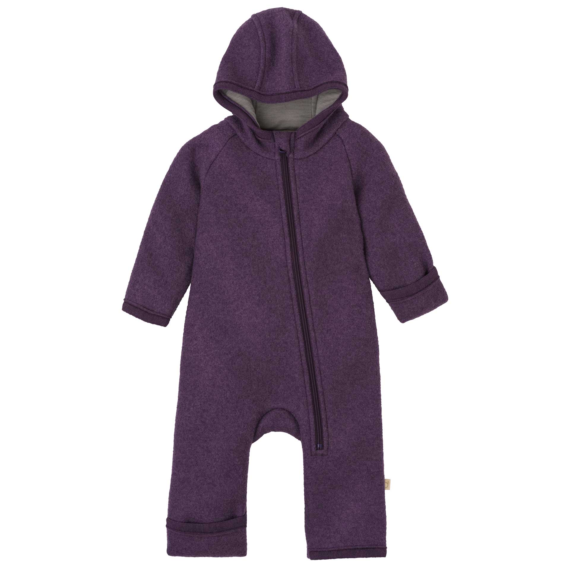 wool overall aubergine