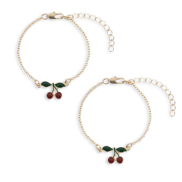 KONGES SLØJD Bestie bracelets Set of 2 "Cherry" - Image 3