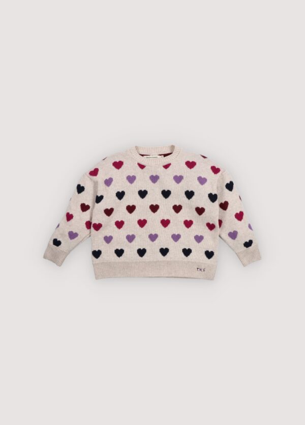 sweater wool hearts