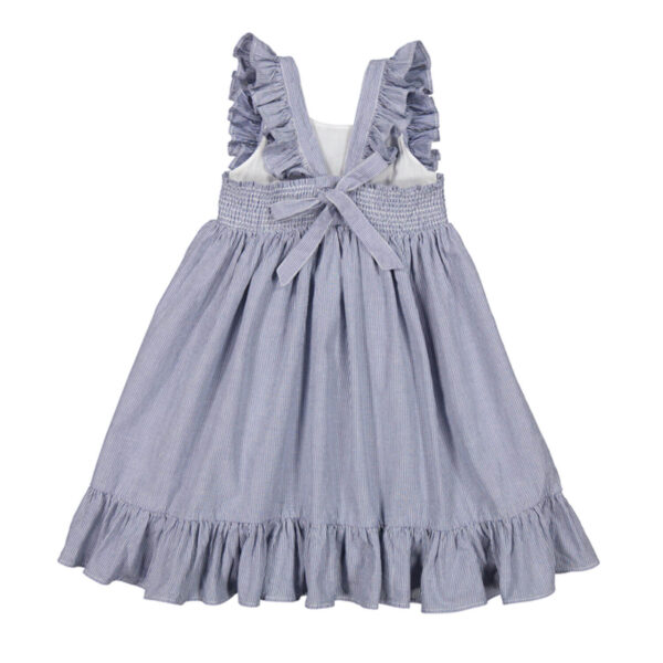 MAR MAR COPENHAGEN Danita Frill Dress "Navy Stripe" - Image 2