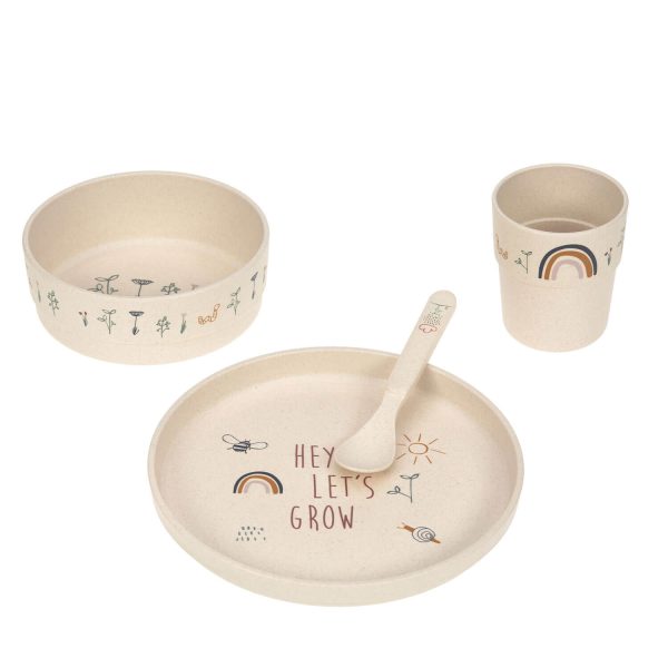 LÄSSIG Tableware Set, Garden Explorer "Hey ho let's grow"