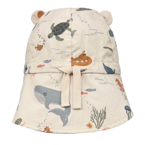 LIEWOOD Gorm Reversible Baby Sunhat "Sea Creatures" - Image 2