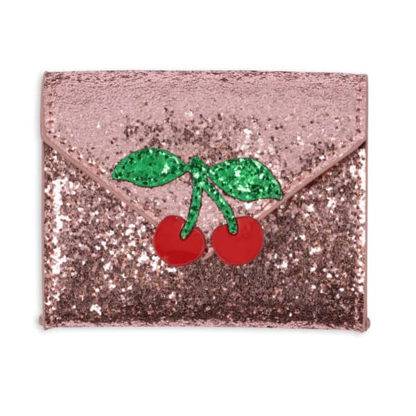 KONGES SLØJD Wallet Pink Glitter "Cherry"