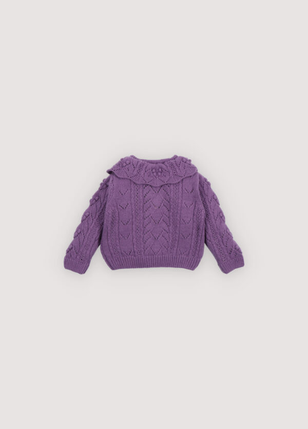 The New Society Lila Baby Cardigan "Grape Bliss" - Image 2