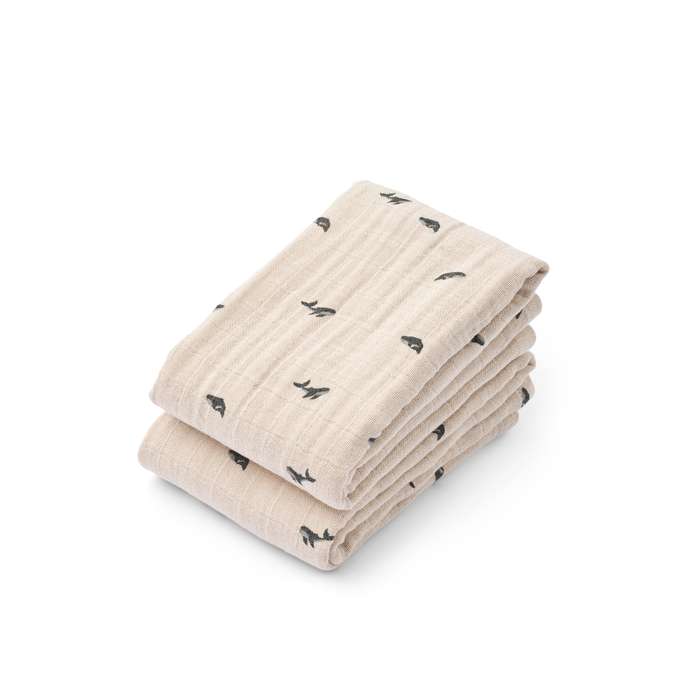 muslin cloth set whale