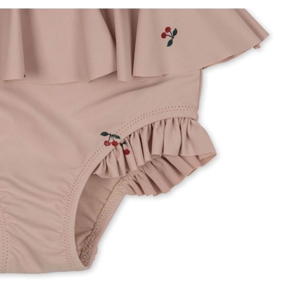 KONGES SLØJD Manuca Frill Swimsuit 9-10 years, "Cherry Blush" - Image 2