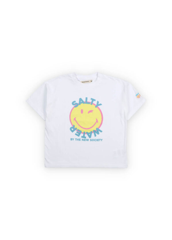 The New Society Smiley T-Shirt Salty Water