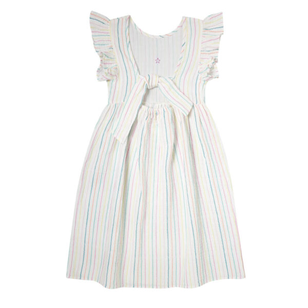 Tocoto Vintage Multicolor Striped Midi Dress - Image 2