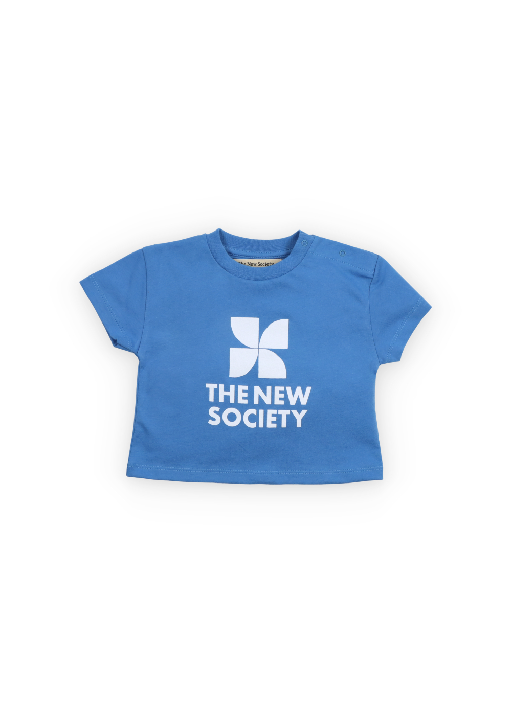 blue logo shirt