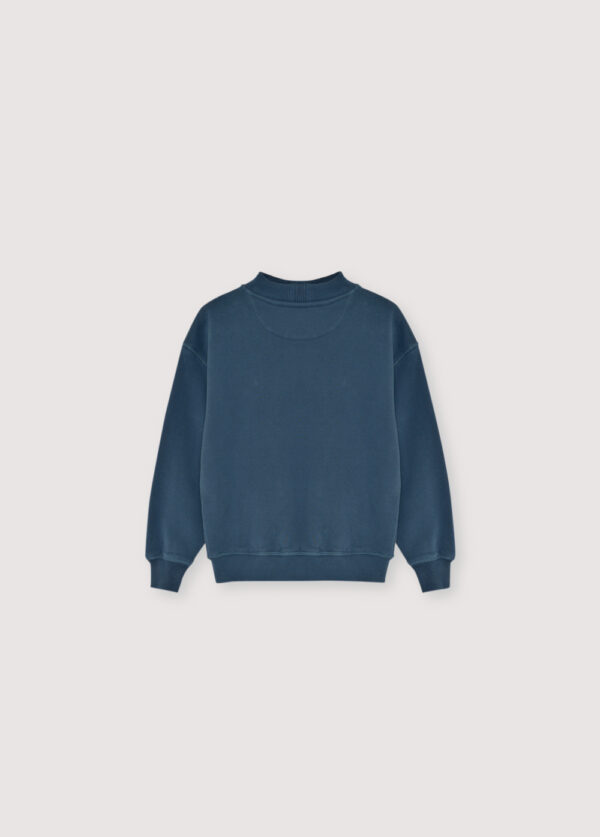 The New Society TNS Logo Rib Collar Sweatshirt "Void Blue" - Image 2