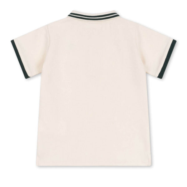 KONGES SLØJD Florian Polo Shirt "Antique White" - Image 3