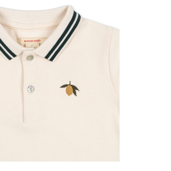 KONGES SLØJD Florian Polo Shirt "Antique White" - Image 2