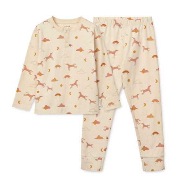 LIEWOOD Wilhelm Printed Pyjama Set "Dream Ecru"