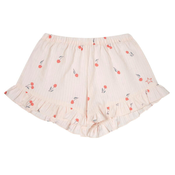 Tocoto Vintage Cherries Ruffle Shorts "Pink"