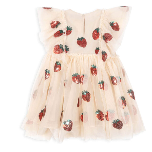 KONGES SLØJD Yvonne Frill Dress "Strawberry" - Image 2