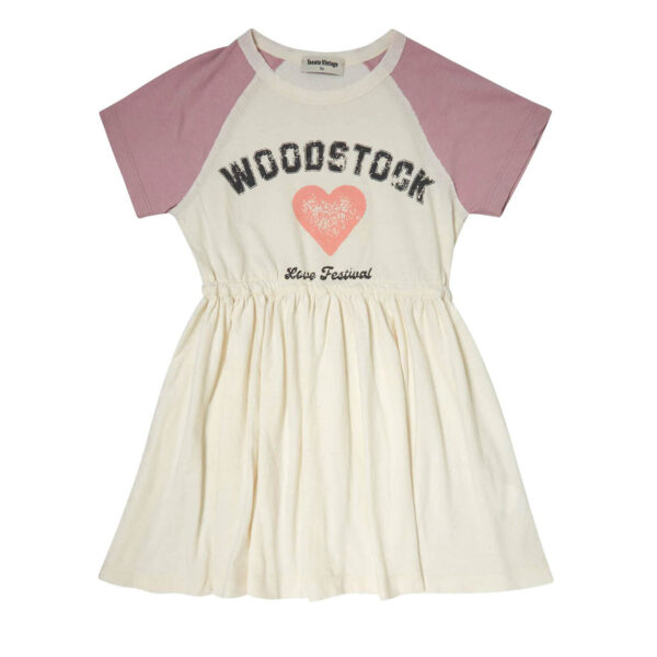 Tocoto Vintage Woodstock Dress "Off White"