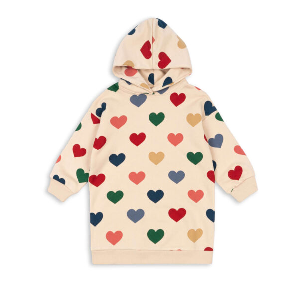 KONGES SLØJD Lou Hoodie Dress "Bon Coeur Colore"