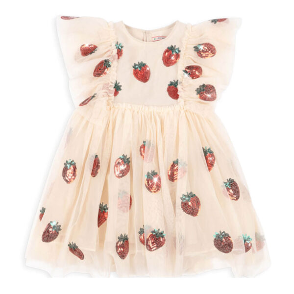 KONGES SLØJD Yvonne Frill Dress "Strawberry"