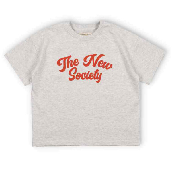 The New Society Ios Tee Grey Melange