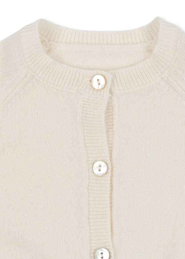 Fanga Fontana Savora Wool Cardigan "Antique White" - Image 4