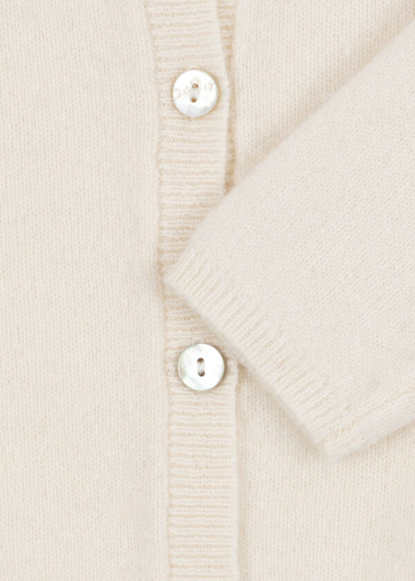 Fanga Fontana Savora Wool Cardigan "Antique White" - Image 3