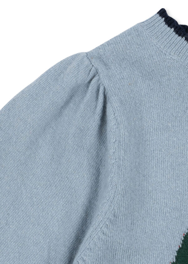 KONGES SLØJD Alexa Knit Dress "Blue Fog" - Image 3