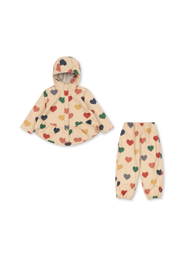 rain set hearts