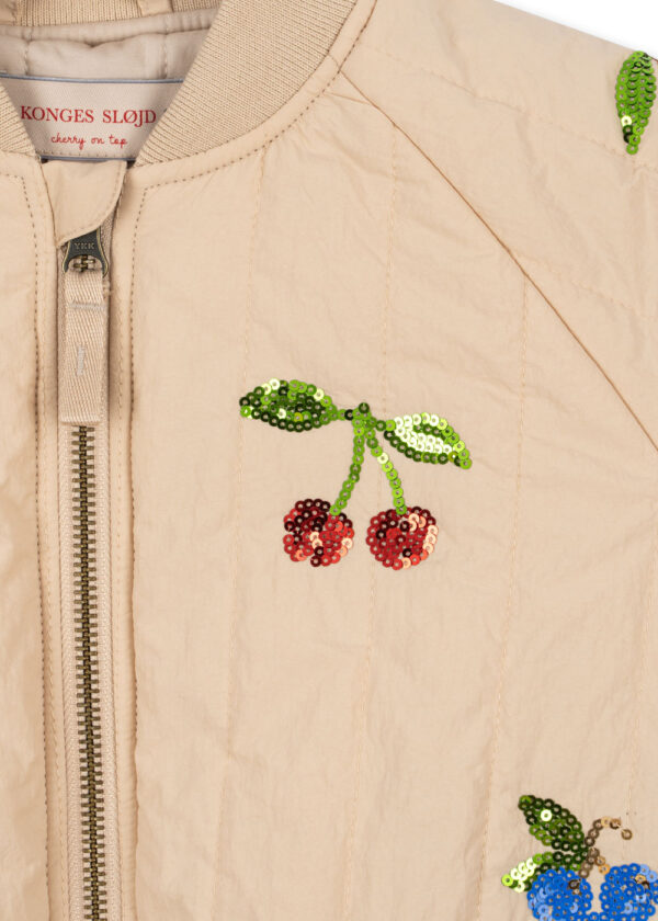 KONGES SLØJD Juno Sequin Bomber Jacket "Frappe" - Image 4