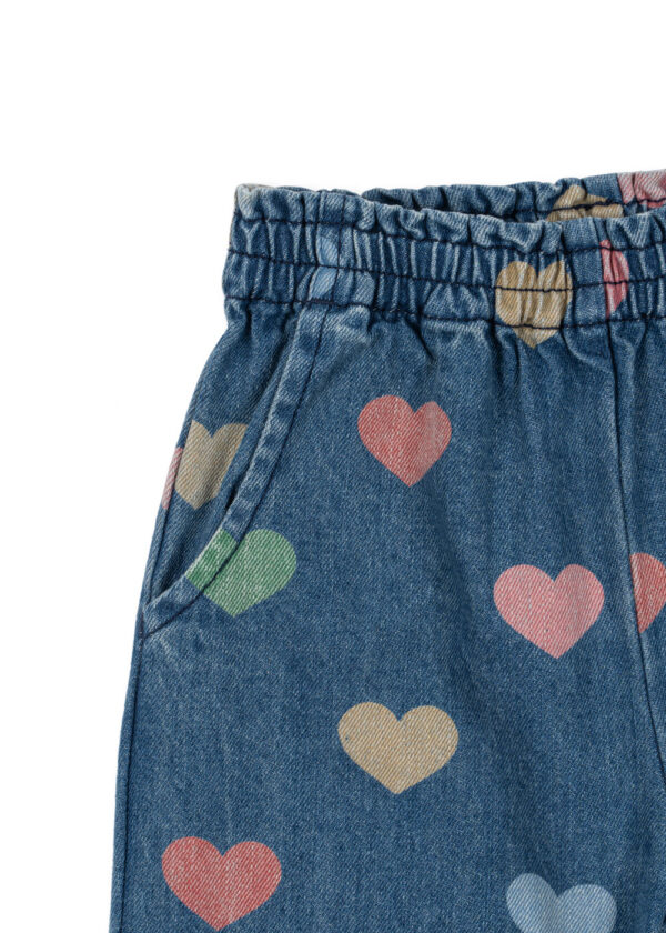 KONGES SLØJD Magot Frill Pants "Multi Hearts" - Image 3