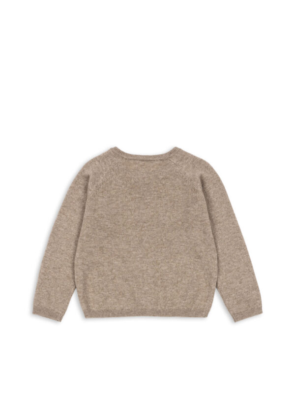 KONGES SLØJD Mattou Knit Cardigan "Light Brown" - Image 4
