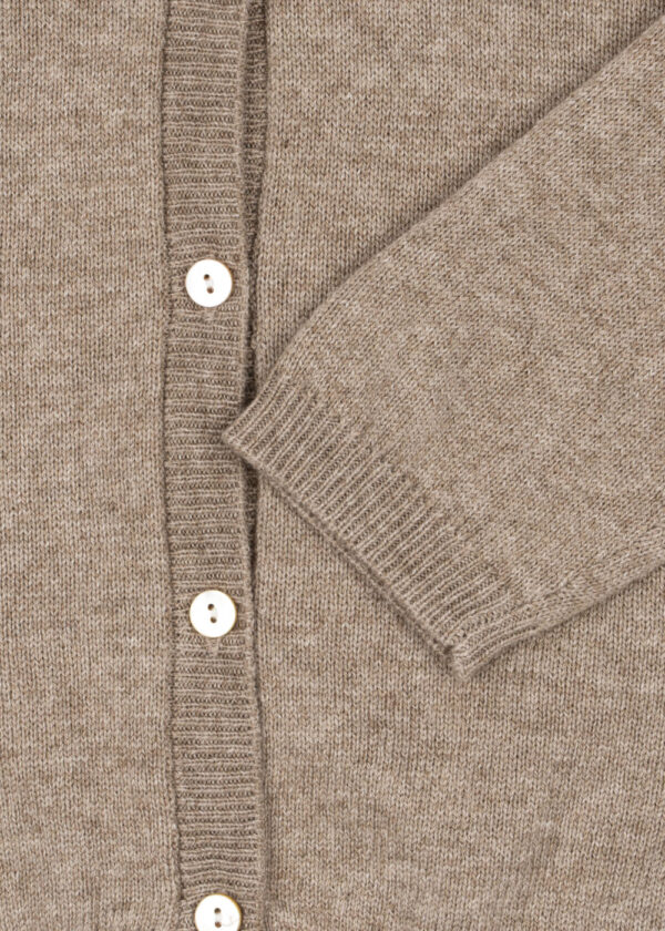 KONGES SLØJD Mattou Knit Cardigan "Light Brown" - Image 2