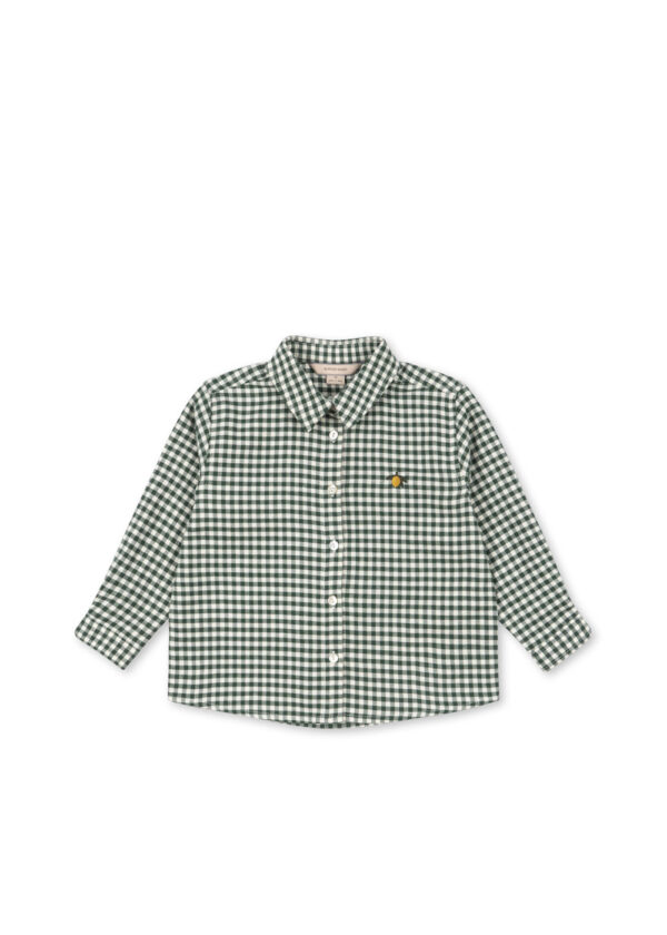 blouse green check