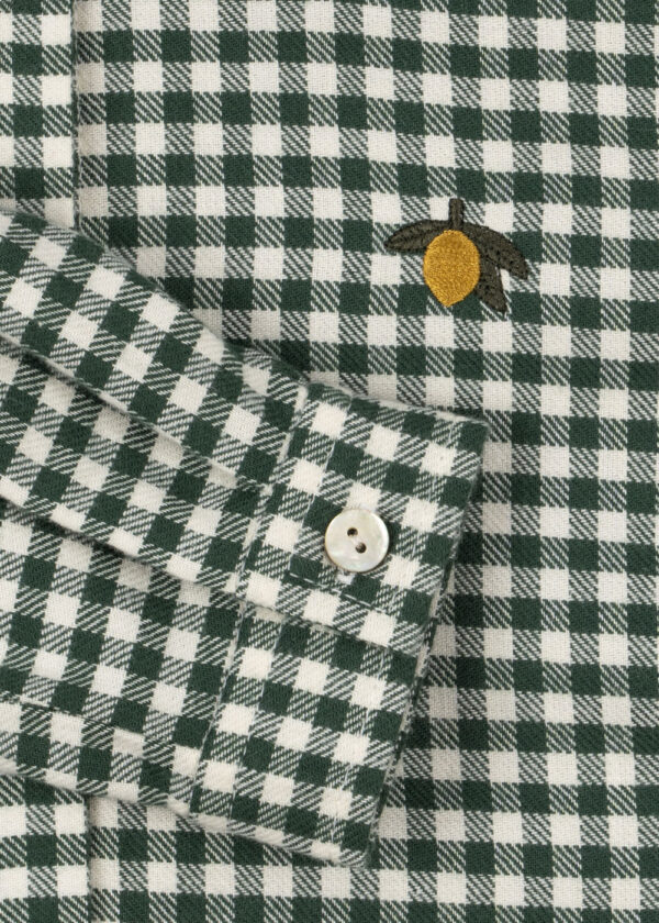 KONGES SLØJD Foret Longsleeve "Green Check" - Image 2