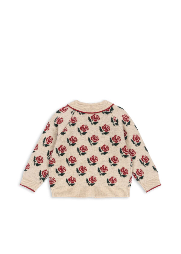 KONGES SLØJD Belou Knit Collar Cardigan "Rose" - Image 4